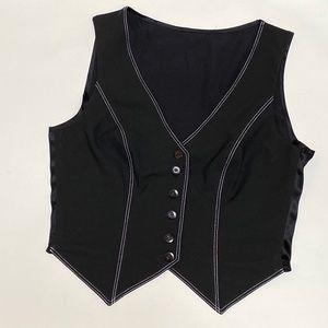 Bebe black vest Sz S